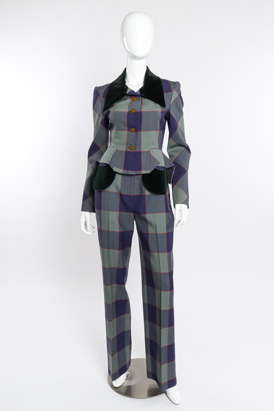 Vintage Vivienne Westwood Velvet & Wool Plaid Suit – Recess