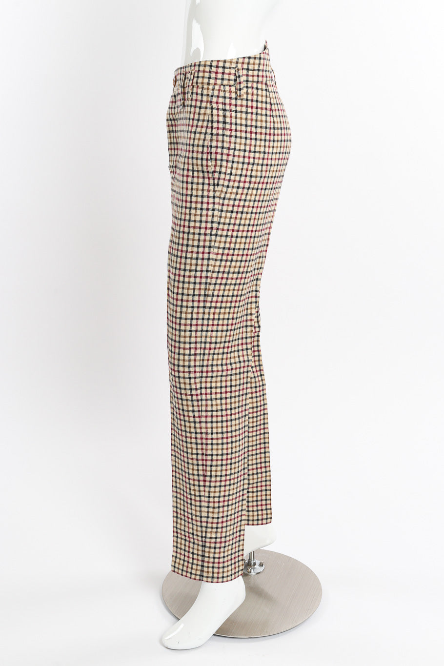 2011 F/W Gingham Vest & Trouser Set by Vivienne Westwood on mannequin pants only side @recessla