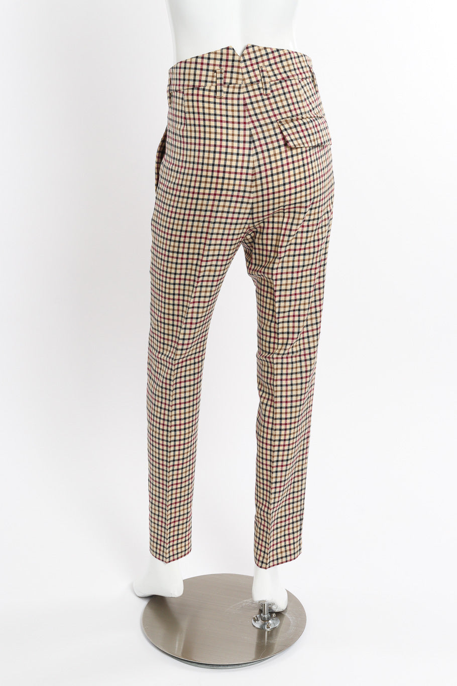 2011 F/W Gingham Vest & Trouser Set by Vivienne Westwood on mannequin pants only back @recessla