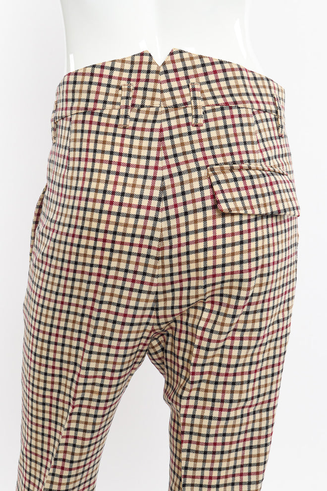 2011 F/W Gingham Vest & Trouser Set by Vivienne Westwood on mannequin pants only close back @recessla