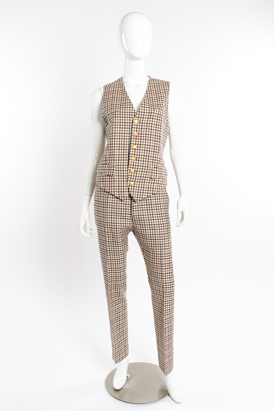 Vivienne Westwood 2011 F/W Gingham Vest & Trouser Set – Recess