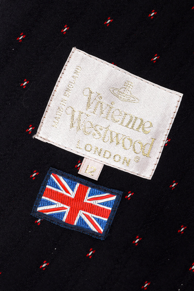 Peplum Flare Jacket & Skirt Suit by Vivienne Westwood jacket label @recessla
