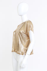 Whiting & Davis Liquid Gold Metal Mesh Tee side @RECESS LA