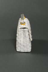 Vintage Lesco Lona Woven Vinyl Handbag side @recess la