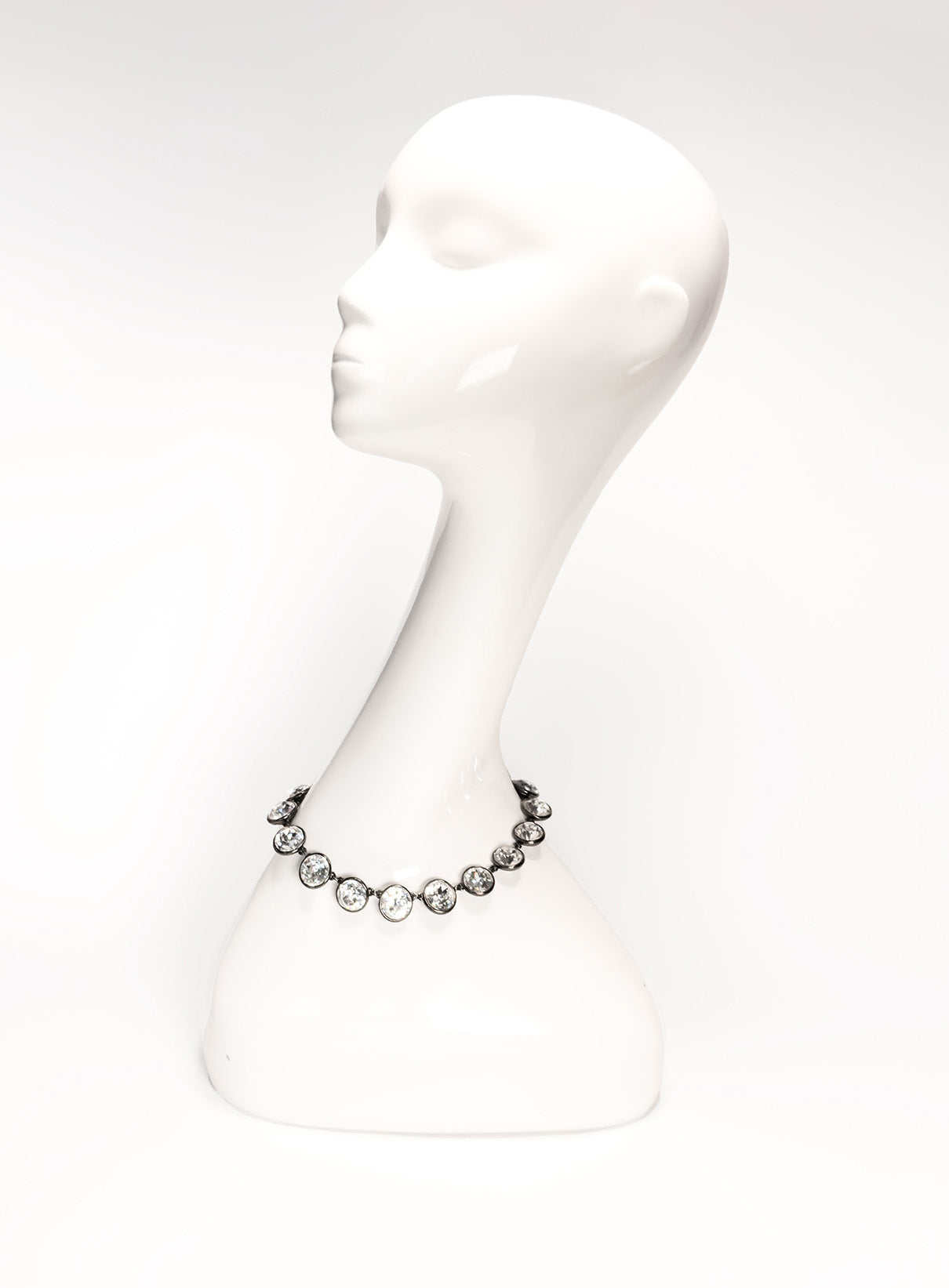 Vintage YSL Crystal Riviere Collar Necklace II on mannequin @recess la