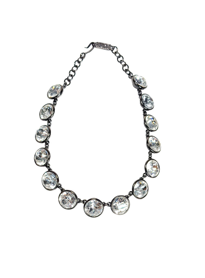 Vintage YSL Crystal Riviere Collar Necklace II @recess la