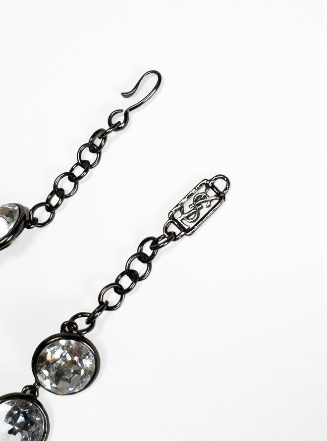 Vintage YSL Crystal Riviere Collar Necklace II signature @recess la
