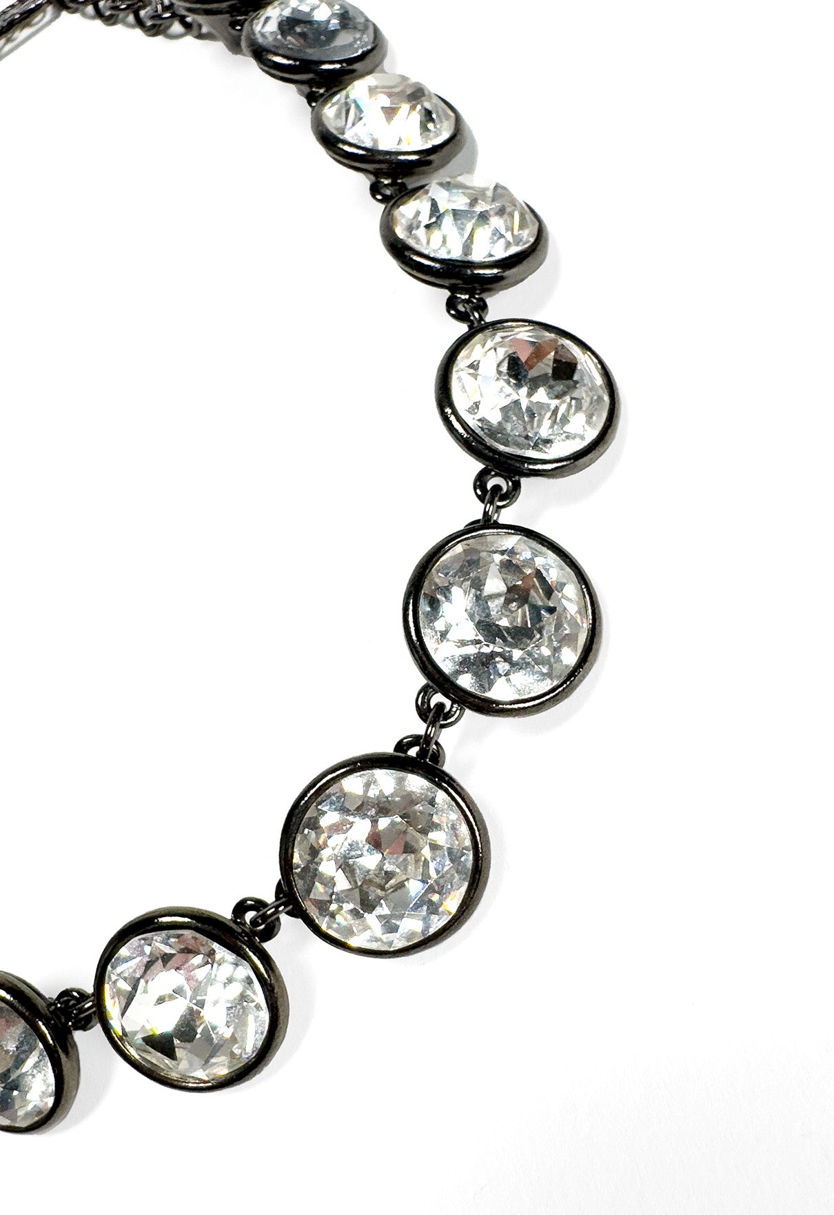 Vintage YSL Crystal Riviere Collar Necklace II detail @recess la