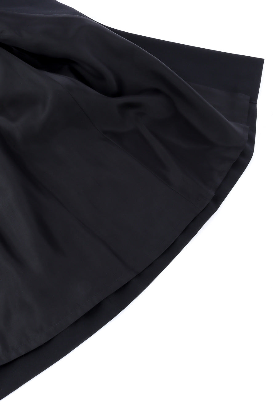 Vintage Yves Saint Laurent Collared Blazer Dress lining closeup @Recessla