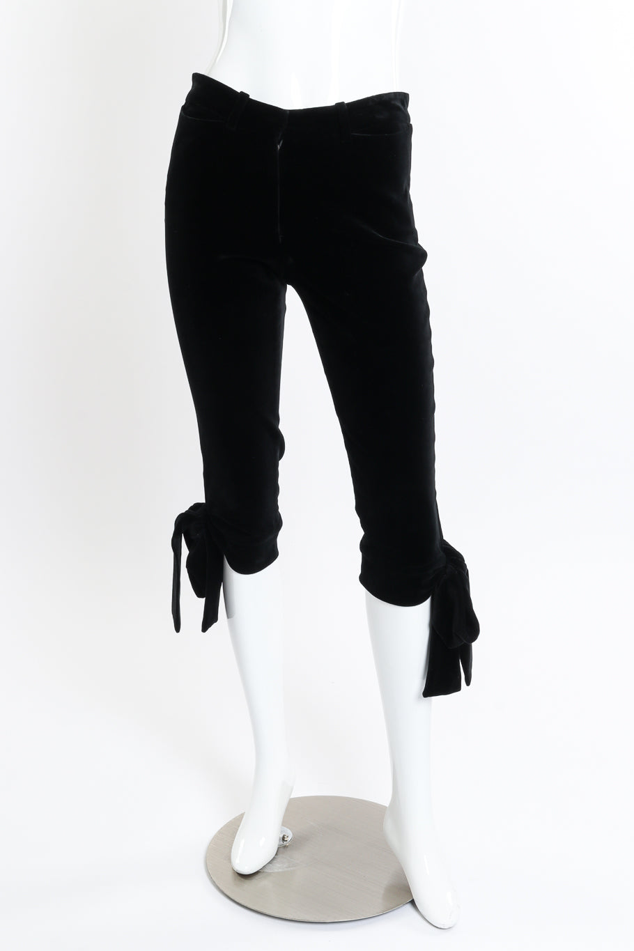 Vintage Yves Saint Laurent 2002 F/W Velvet Bloomer Pants front on mannequin @recessla