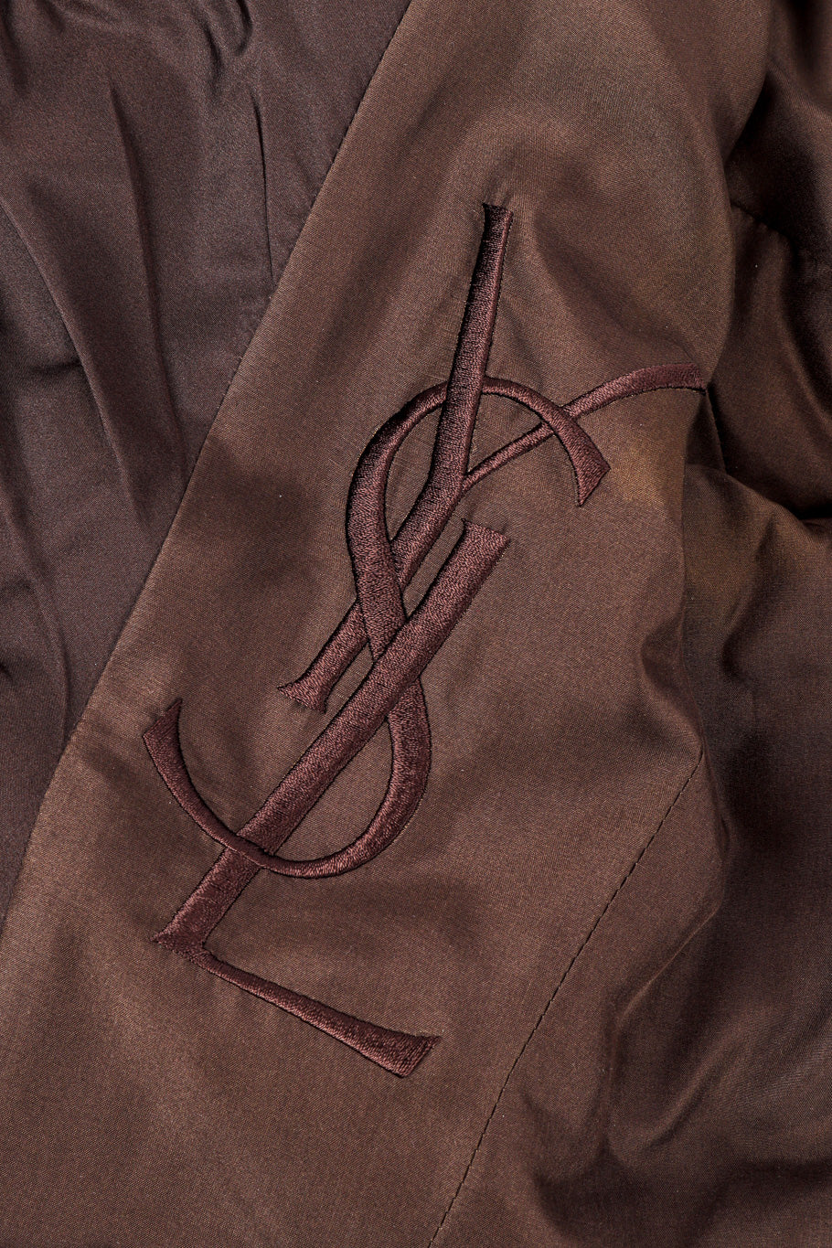 Silk velvet jacket by Yves Saint Laurent embroidered insignia  @recessla