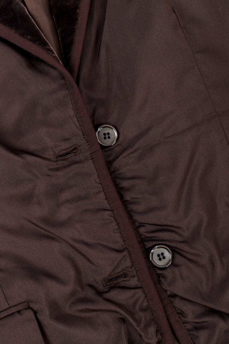 Silk velvet jacket by Yves Saint Laurent buttons close  @recessla
