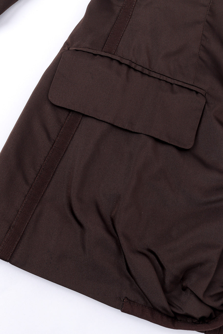 Silk velvet jacket by Yves Saint Laurent pocket close @recessla