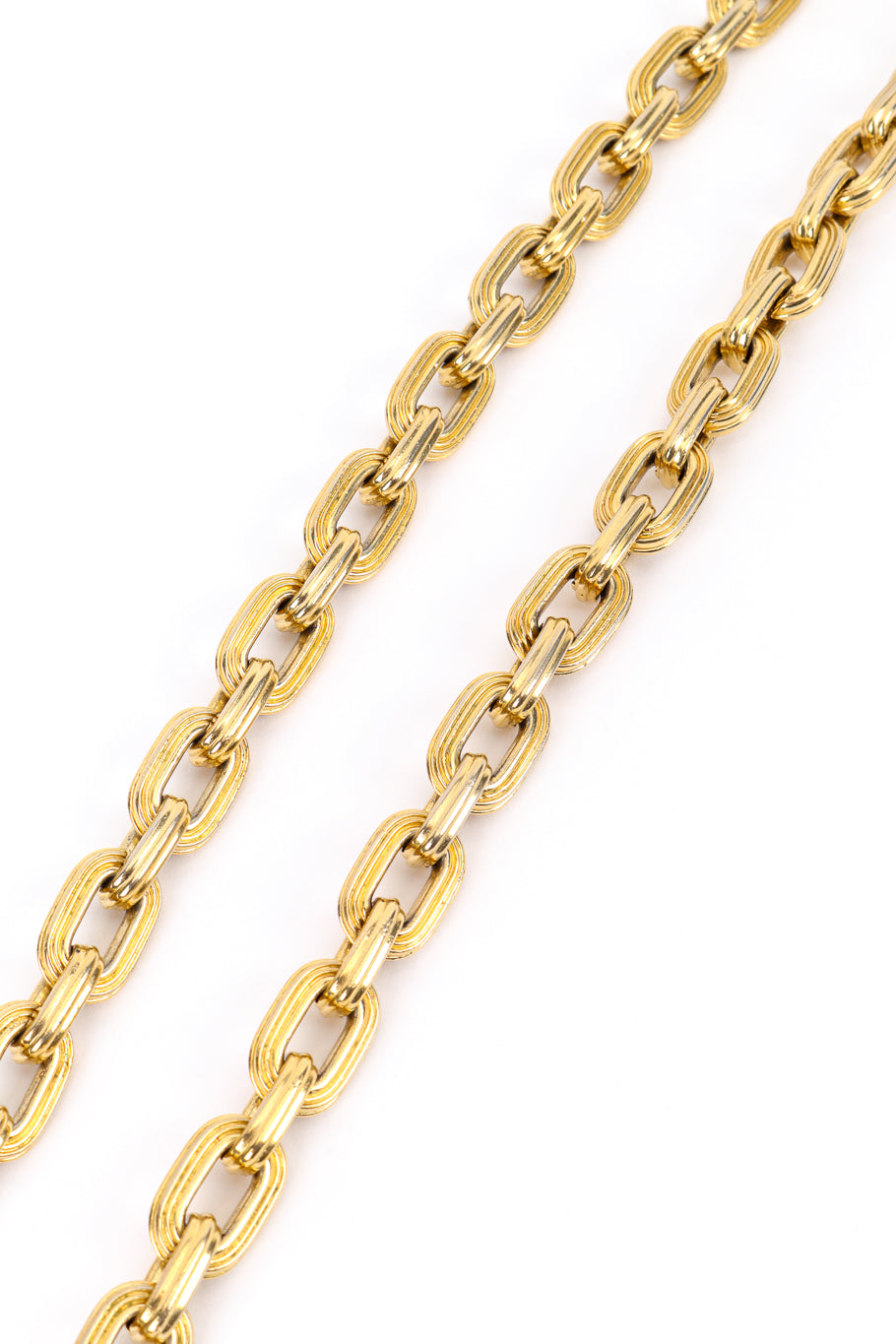 Vintage Yves Saint Laurent Cable Link Necklace link closeup @recess la