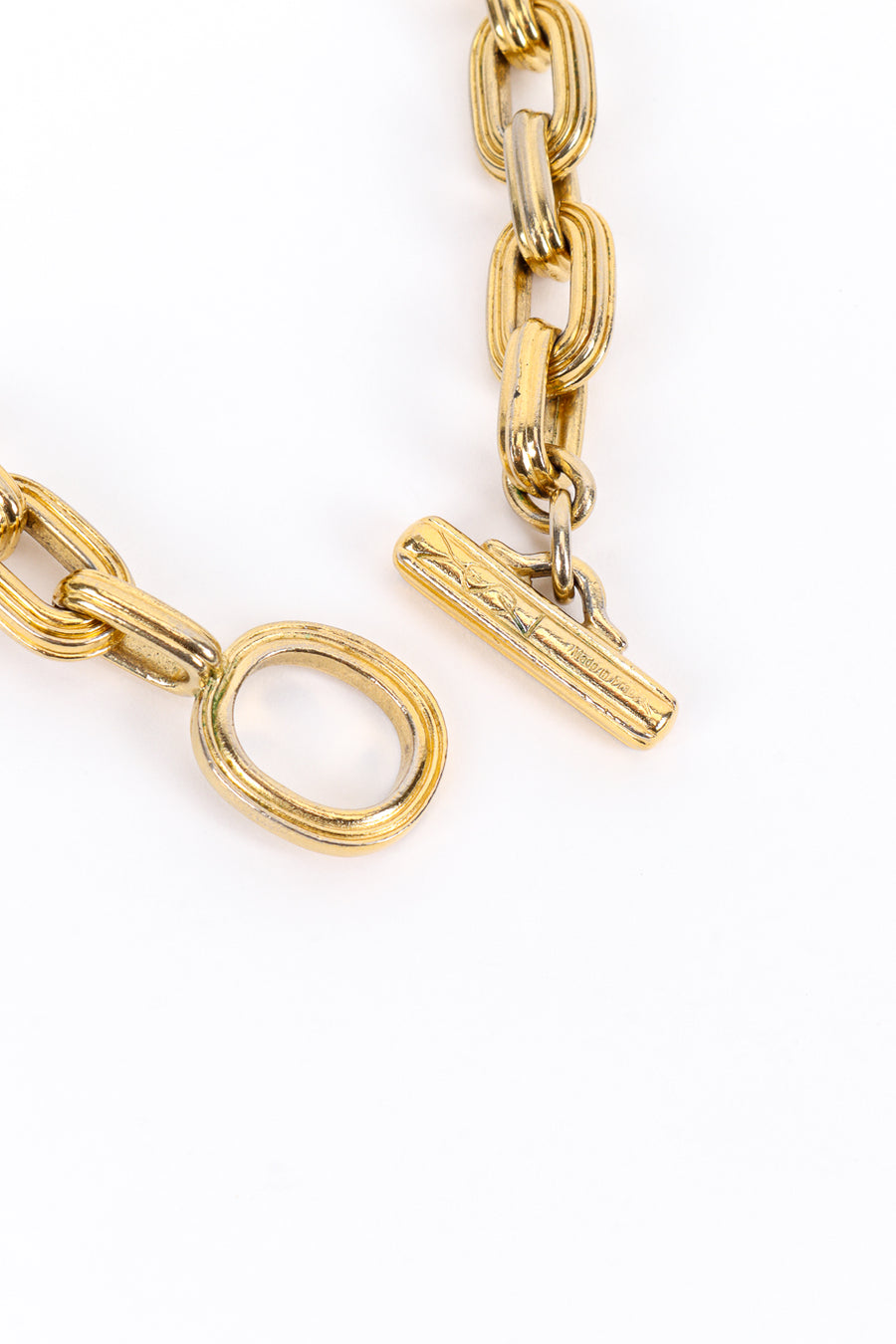 Vintage Yves Saint Laurent Cable Link Necklace – Recess