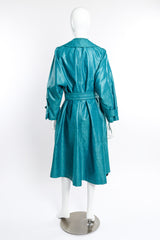 Vintage Yves Saint Laurent Damask Trench Coat back on mannequin @recessla