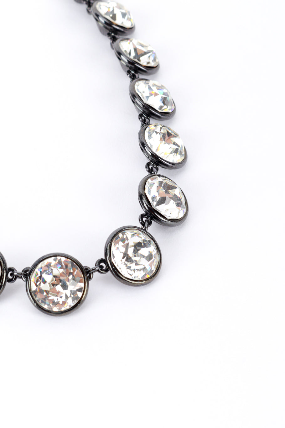 YSL Crystal Riviere Collar Necklace detail @RECESS LA