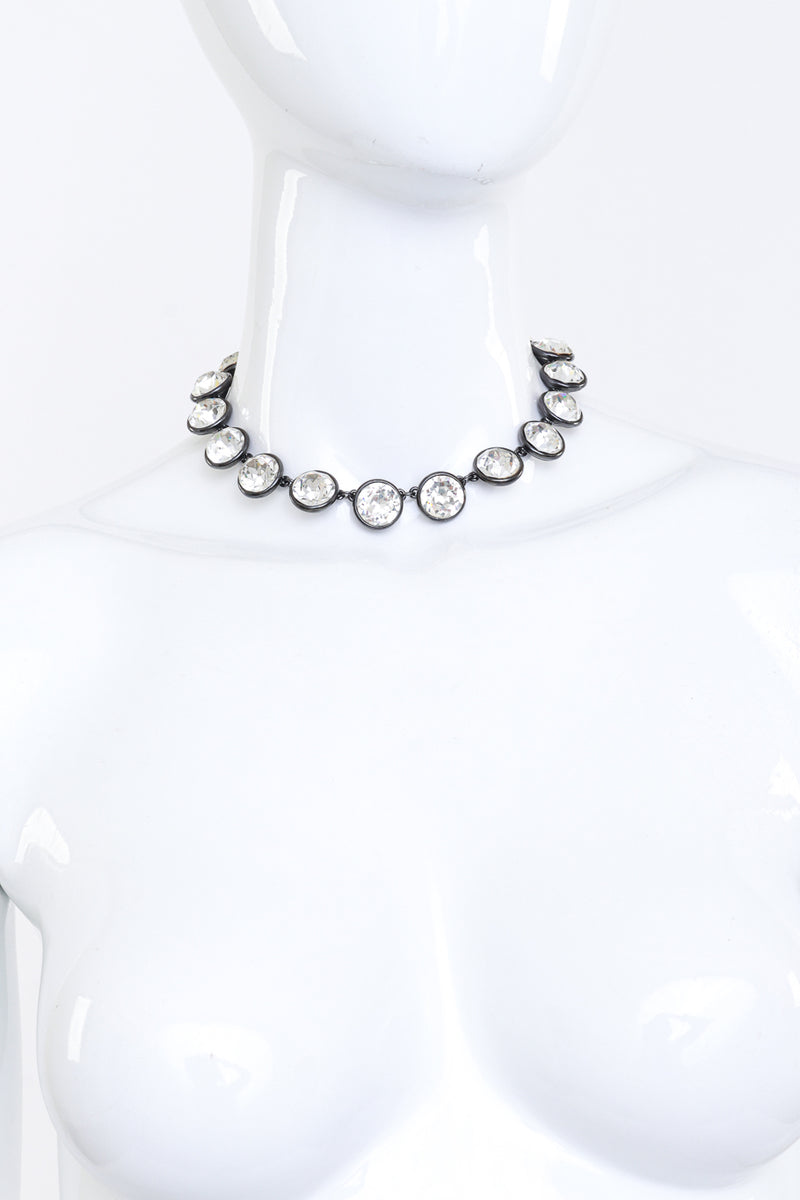 YSL Crystal Riviere Collar Necklace mannequin @RECESS LA