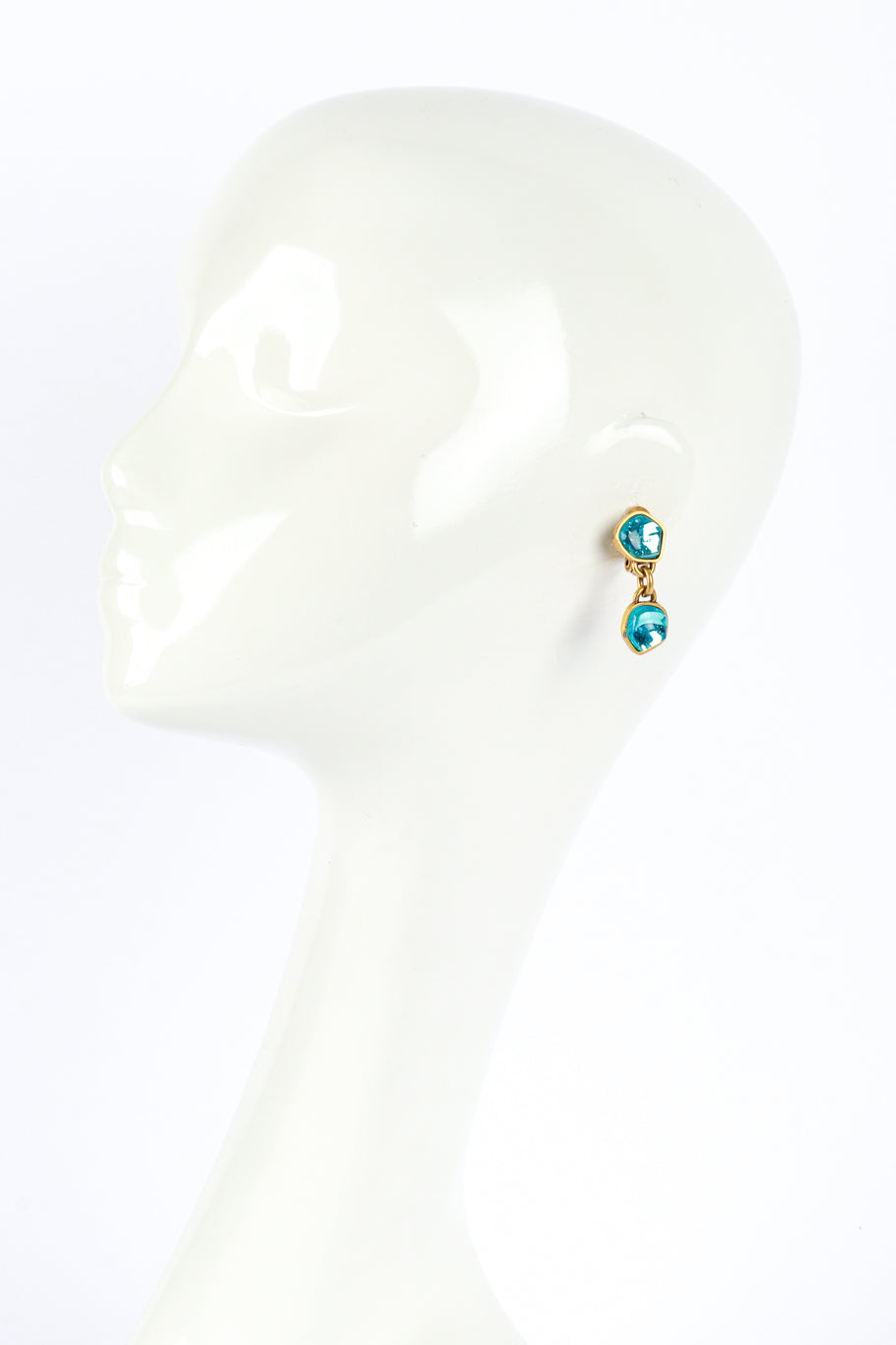 Yves Saint Laurent Mini Topaz Drop Earrings mannequin @RECESS LA