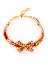 Yves Saint Laurent Crystal Bow Collar Necklace @RECESS LA