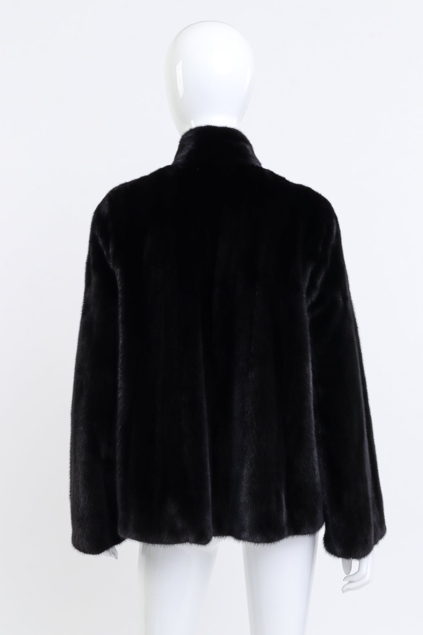 Zac Posen Mink Fur Jacket back on mannequin @recess la