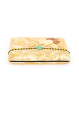 Vintage Pearlescent Celluloid Cigarette Case II top @recess la