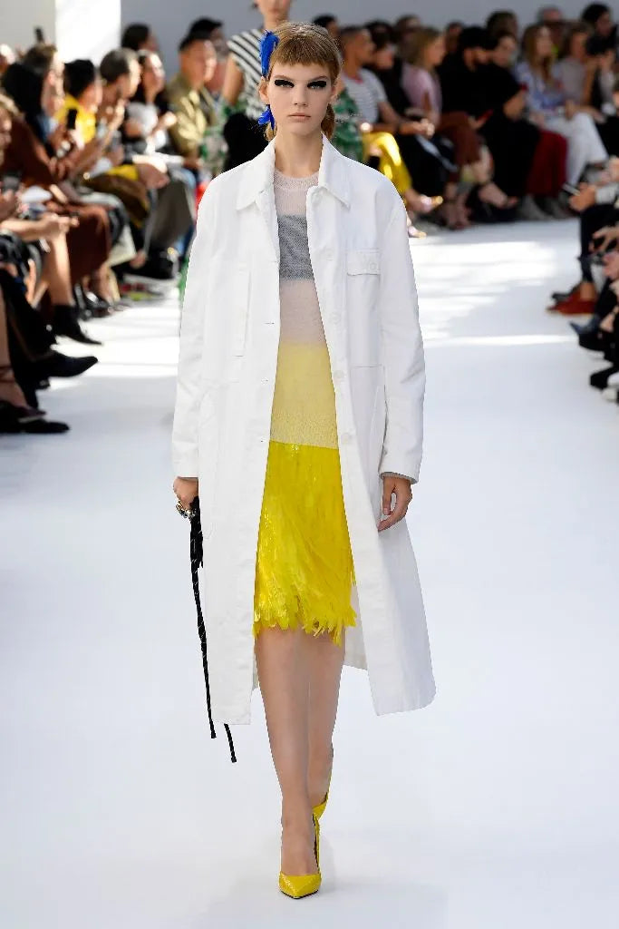 Dries Van Noten 2019 S/S Paillette Midi Skirt on runway model @recess la