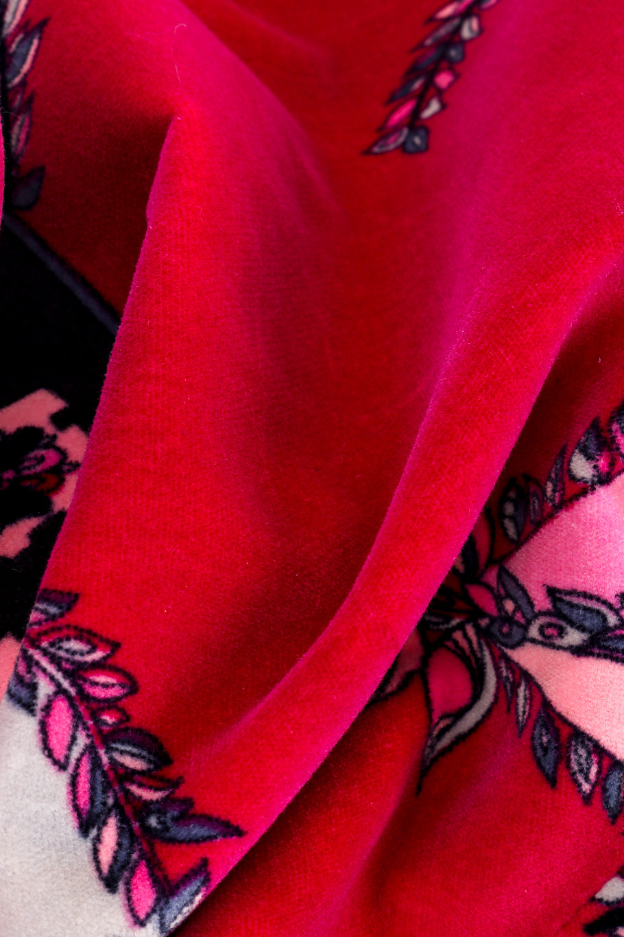 Vintage Emilio Pucci Velvet Mod Mini Dress fabric closeup @recessla