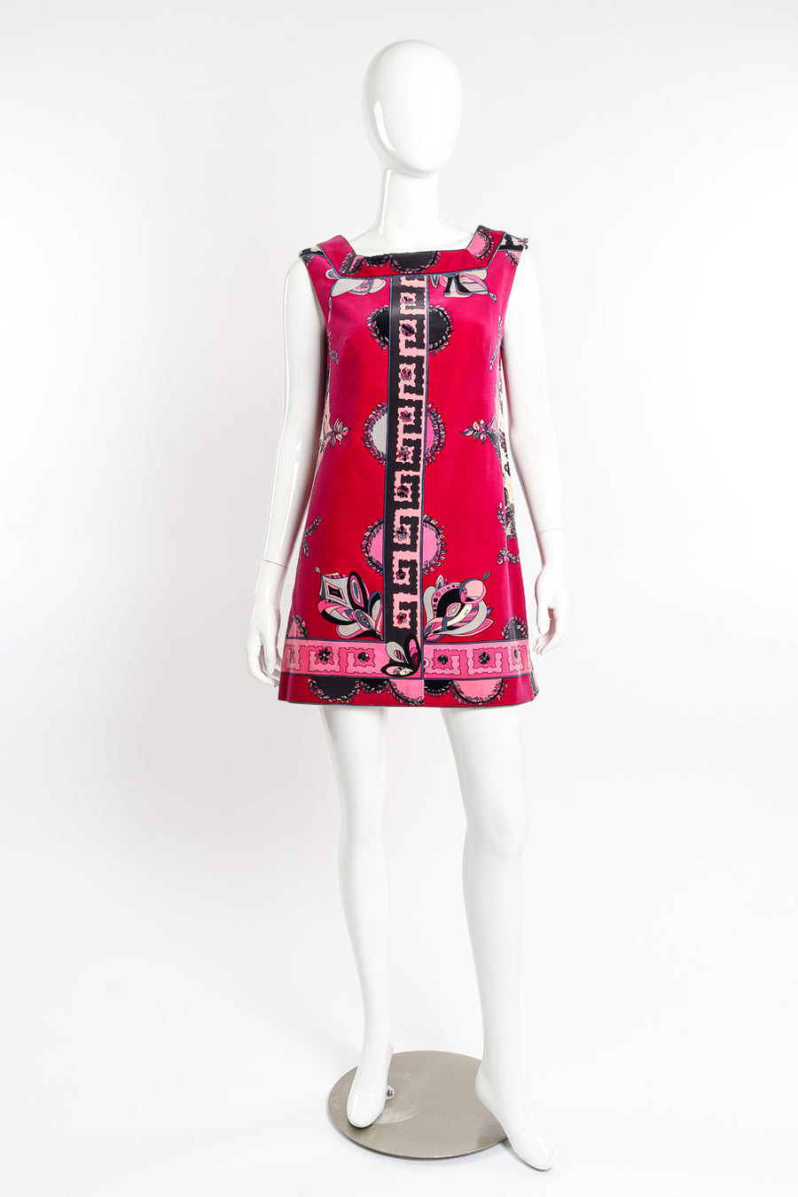 emilio pucci mini dress Vintage Emilio Pucci Velvet Mod Mini Dress – Recess