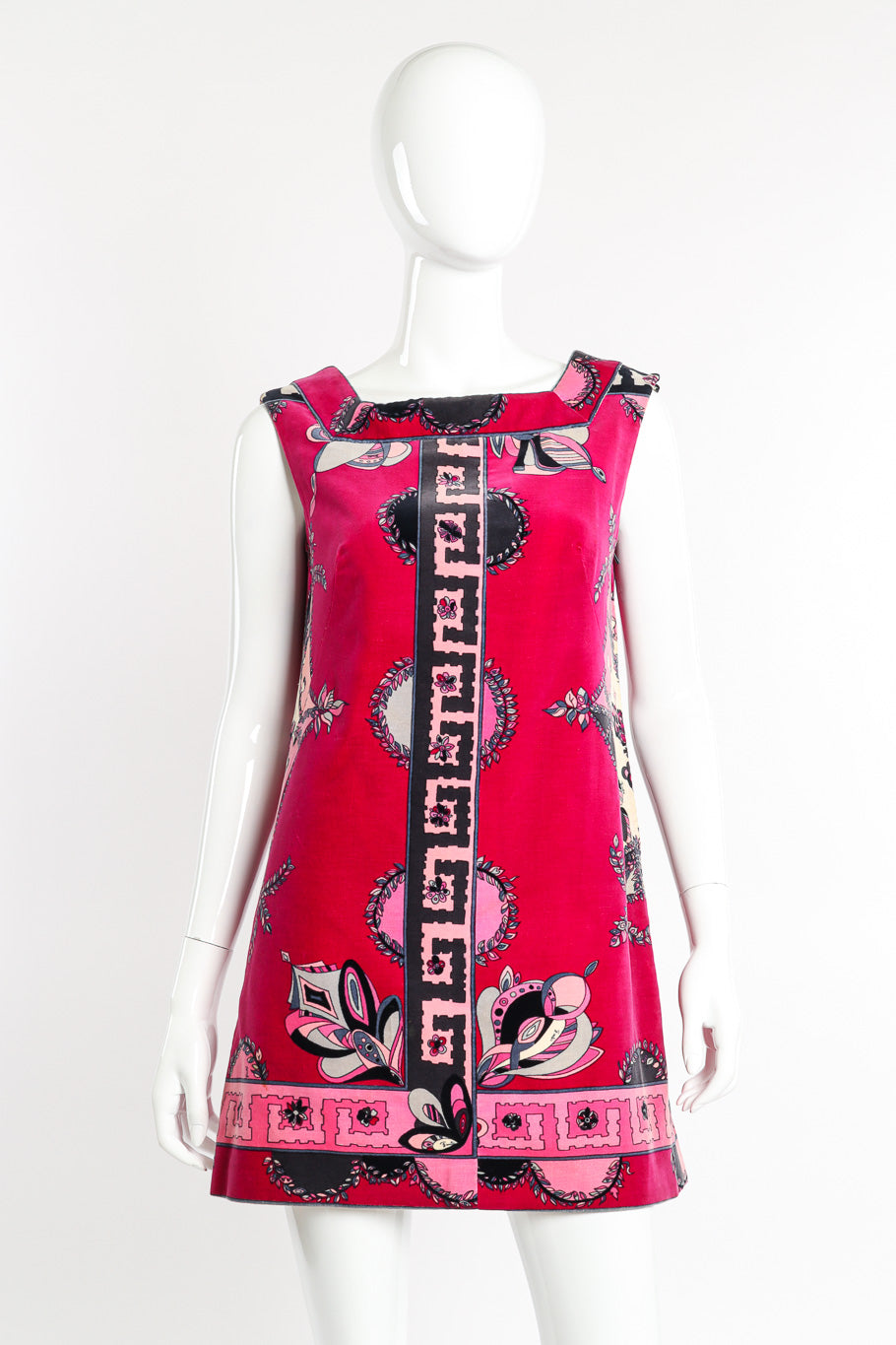 Vintage Emilio Pucci Velvet Mod Mini Dress on mannequin @recessla