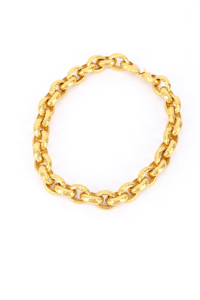 Vintage Cable Chain Choker flat lay @RECESS LA