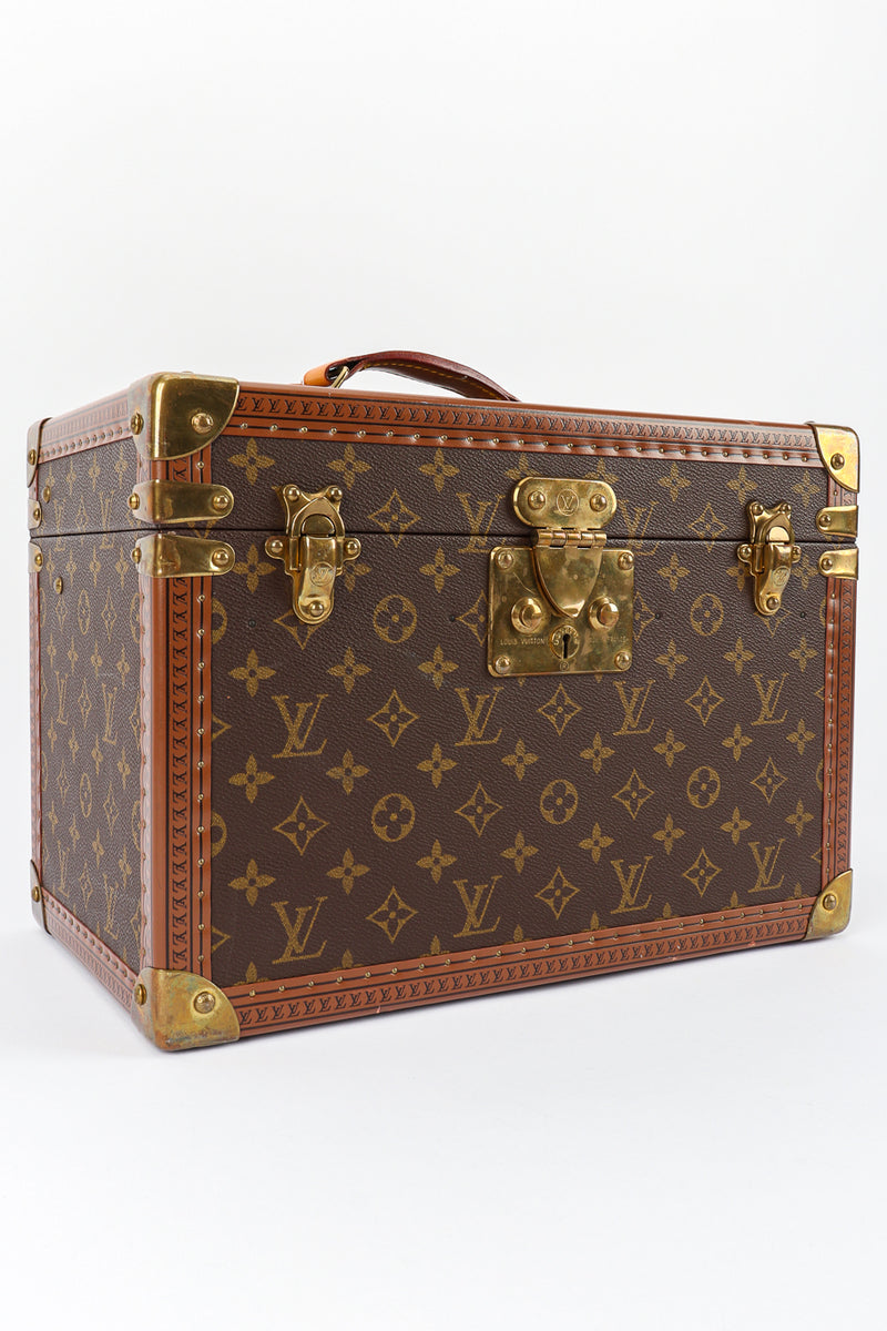 Vintage Louis Vuitton Classic Monogram Vanity Case front view @Recessla