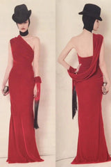 Alexander McQueen Fringe Halter Wrap dress on model front and back from 2009 Pre fall collection