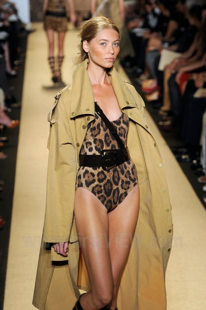 Michael Kors Swimsuit on model on 2012 runway