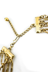 Vintage Napier Hammered Bib Plate Necklace clasp @recess la