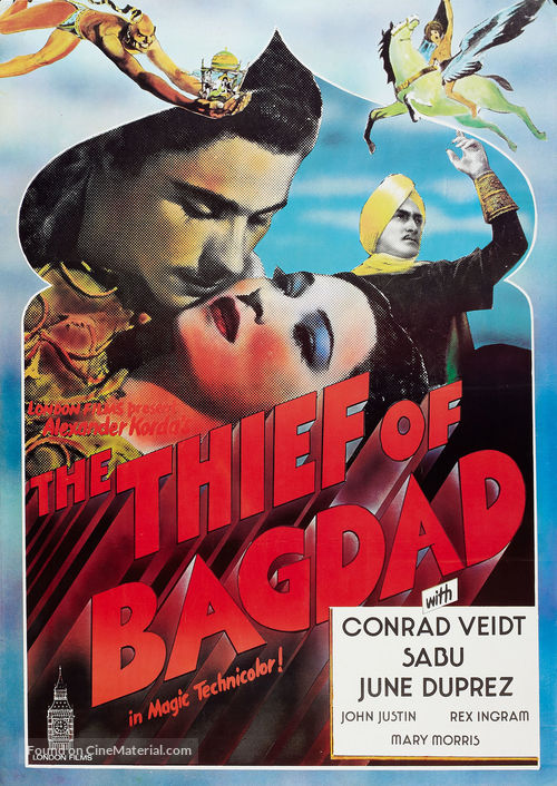 Original movie poster for the Thief of Bagdad @RECESS LA 