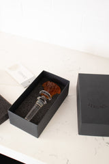 Vintage Versace Rosenthal Medusa Crystal Bottle Stopper in box at Recess Home Los Angeles