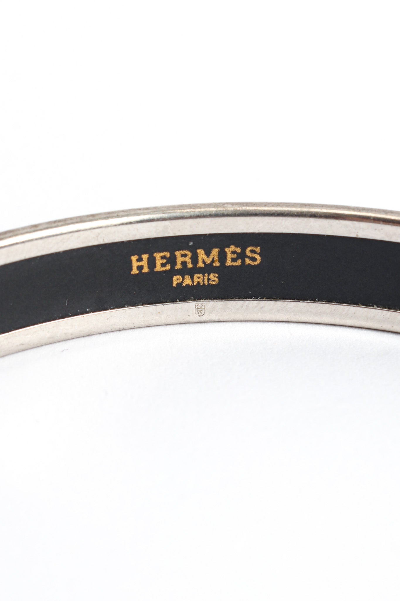 Hermés Pisces Sign Calender Narrow Enamel Bracelet signed @ Recess LA