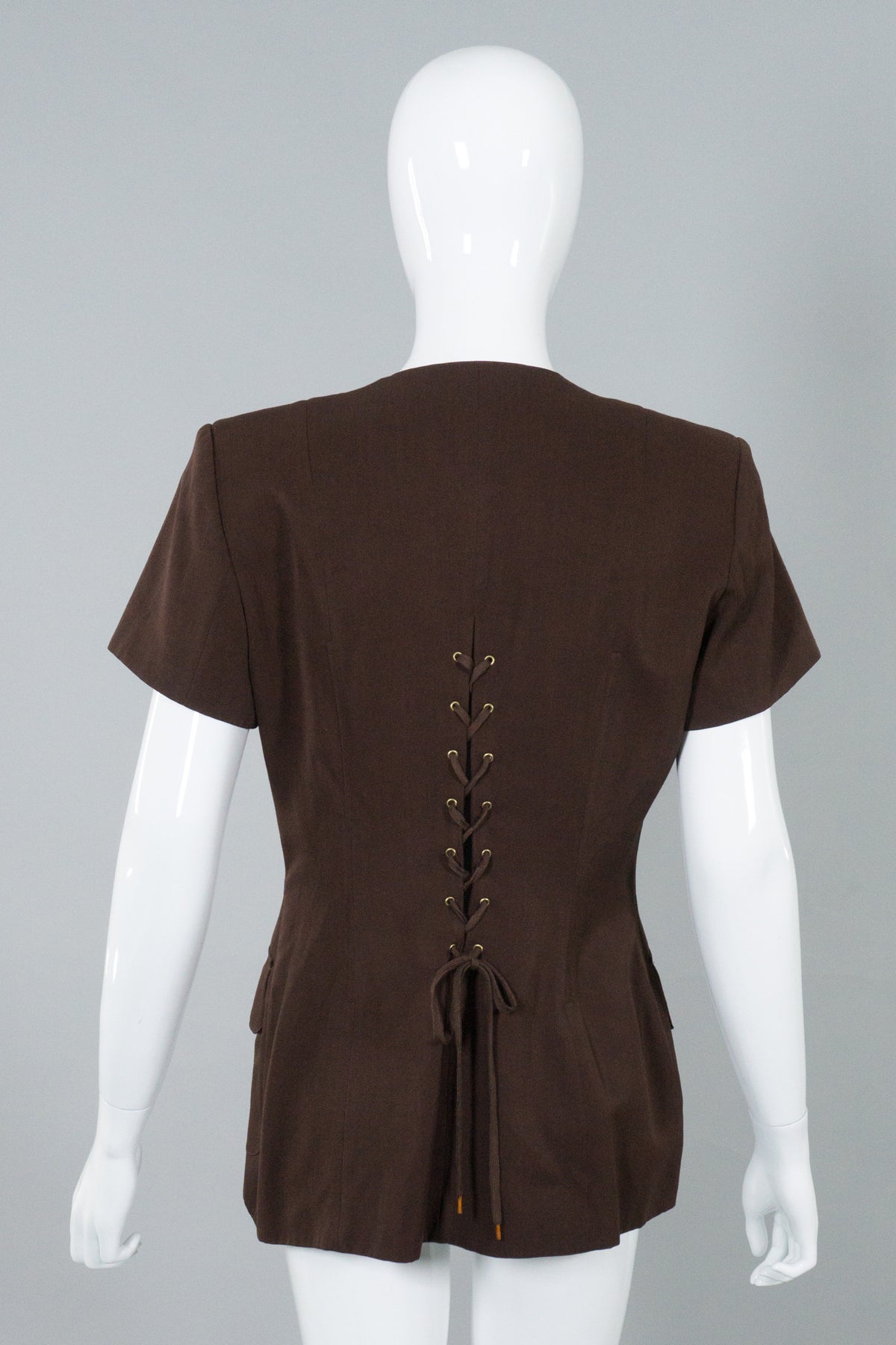 Veste Corset Lolita Lempicka En Lin Et Viscose - Taille 40 - Jaune Paille