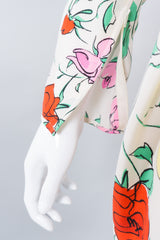 Emanuel Ungaro Parallèle Silk Rose Garden Dress