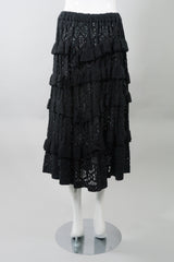 Comme des Garçons Deconstructed Tiered Lace Ruffle Skirt