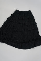 Comme des Garçons Deconstructed Tiered Lace Ruffle Skirt