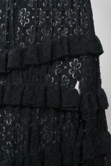 Comme des Garçons Deconstructed Tiered Lace Ruffle Skirt