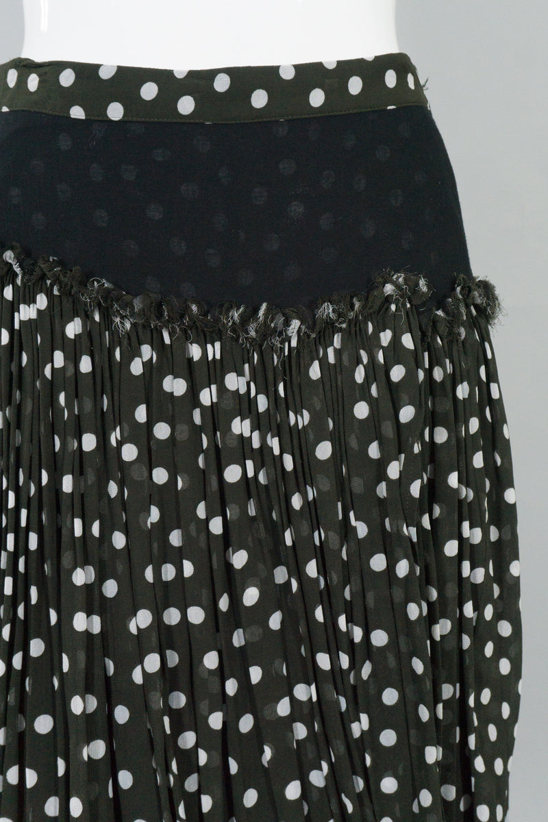 Dot Layered Drape Skirt