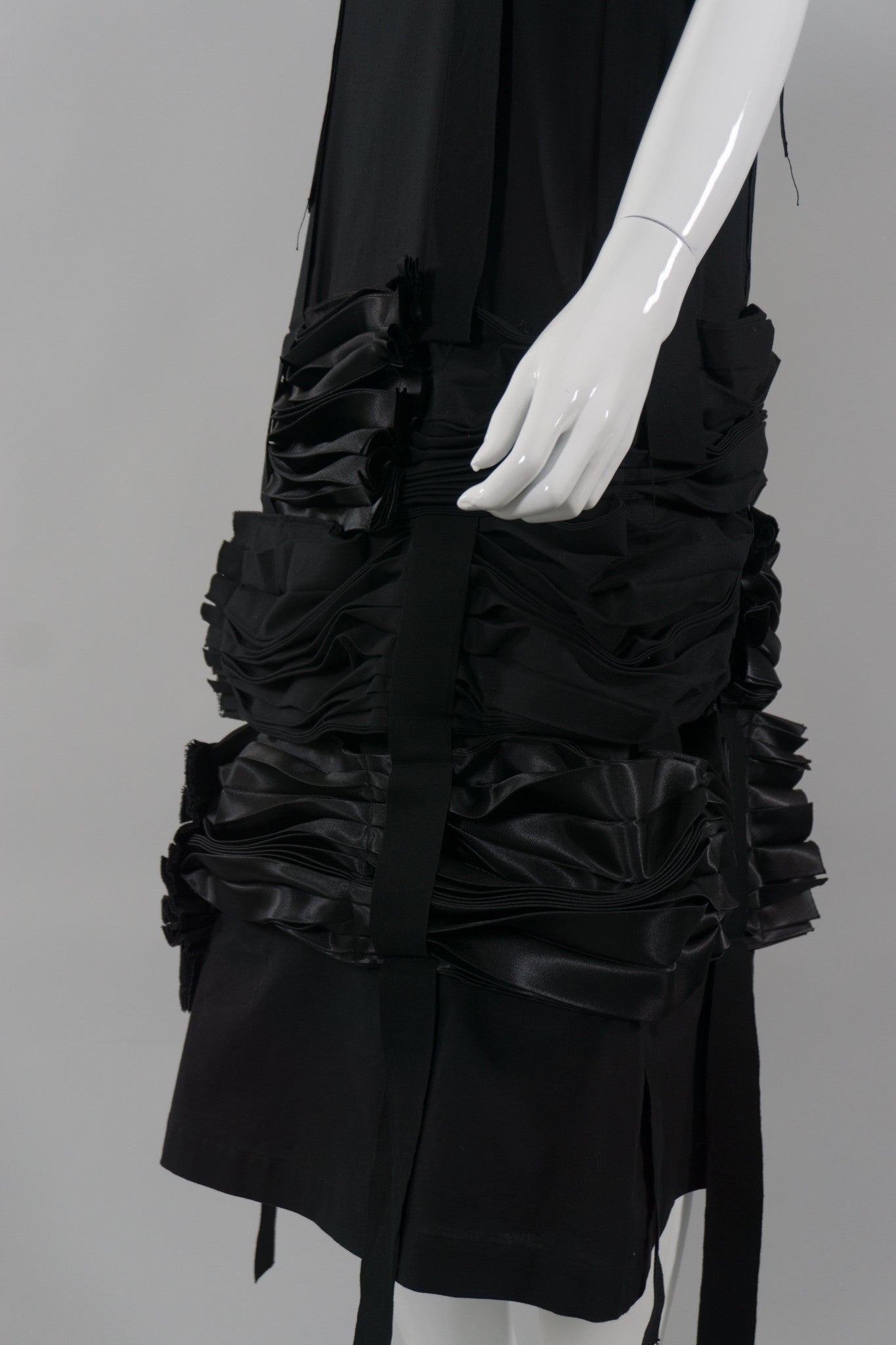 Comme des Garçons Tiered Ruched Ribbon Skirt