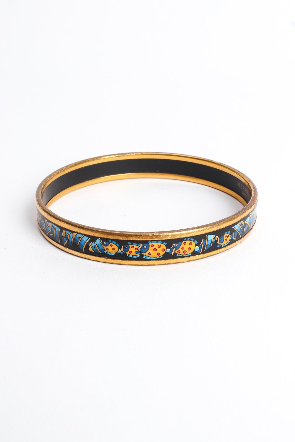 Hermés Tropical Fish Narrow Enamel Bracelet – Recess