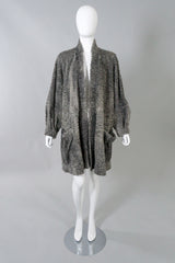 Fendi Vintage Perforated Persian Lamb Fur Cocoon Coat