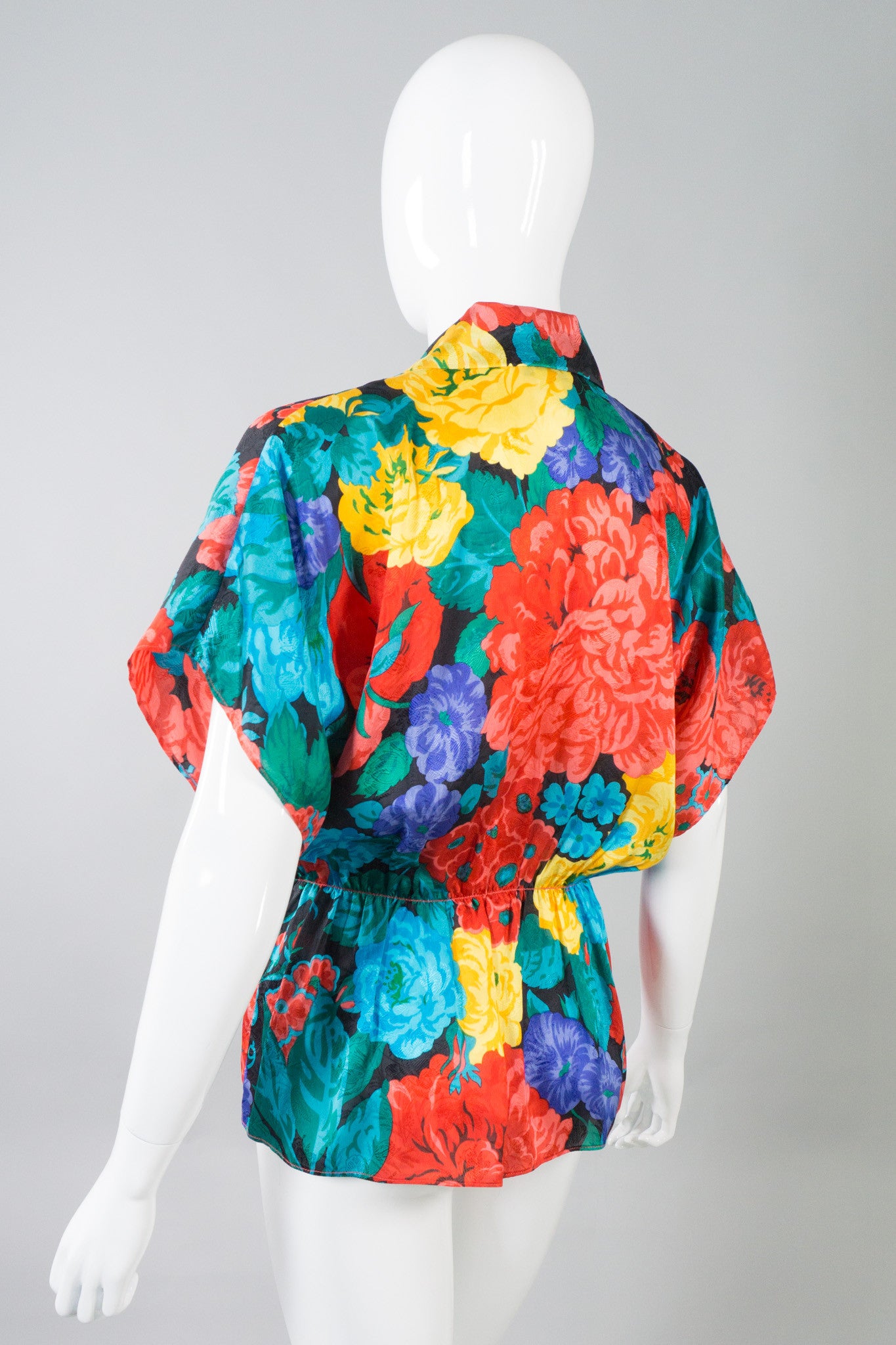 Oscar de la Renta Vintage Silk Floral Print Top & Set