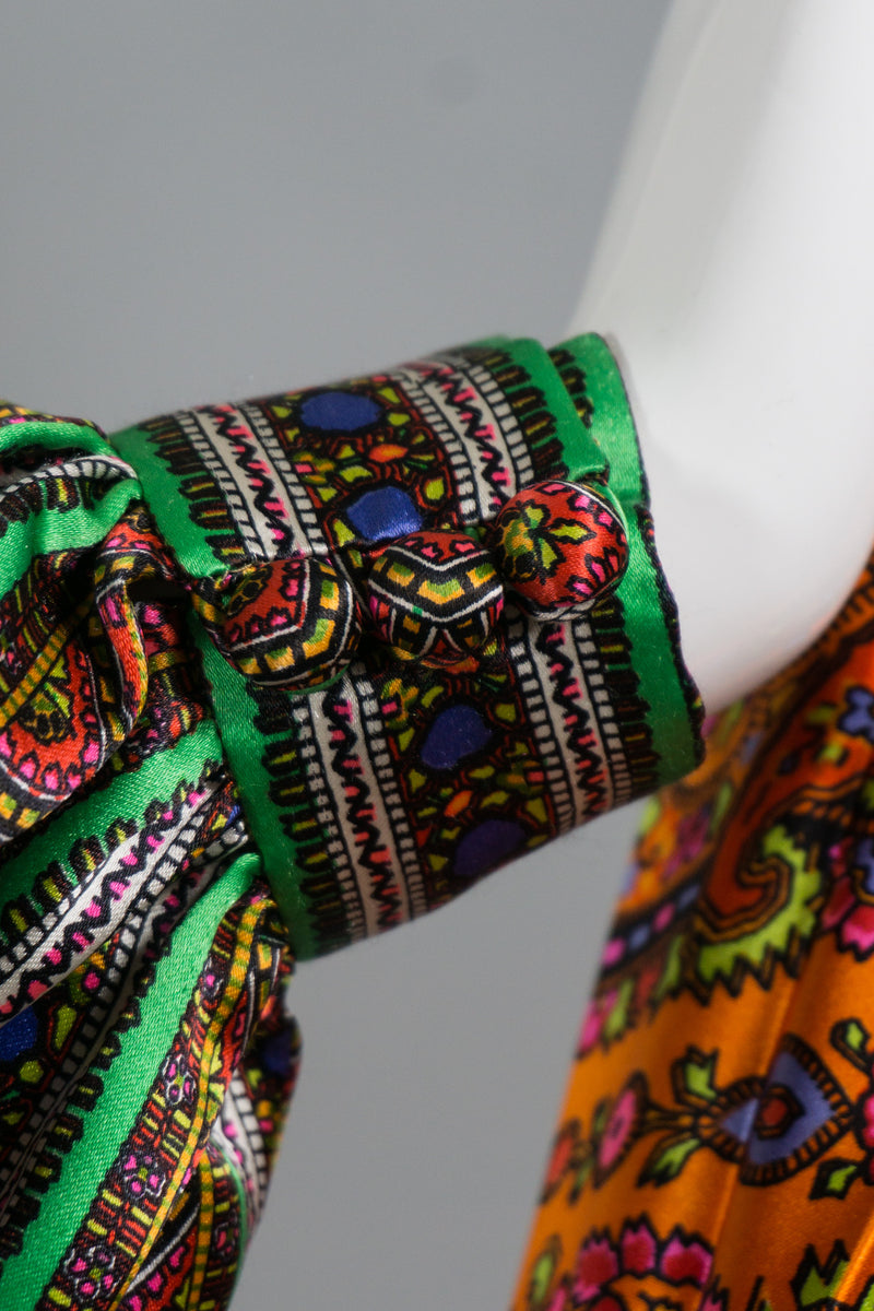 Bendels Studio Vintage Silk Jumpsuit Sleeve Cuff
