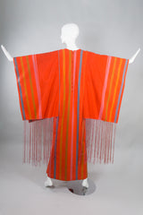 Vintage Josefa Fringed Kimono Sleeve Caftan Dress